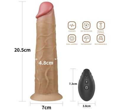 Żylaste dildo penis realistyczny przyssawka 20,5cm